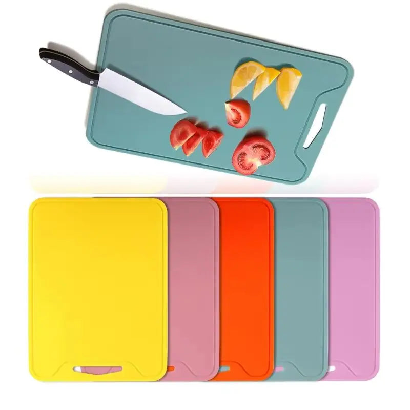 Food Grade Silicone Cutting Board Non Slip Kitchen Chopping Board for Meat Vegetables and Fruits Dishwasher Safe – Orange