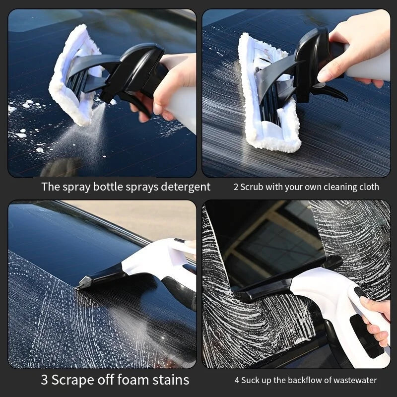 Multifunctional Electric Cordless Window Cleaner – White – Rechargeable Portable Glass Cleaning Tool