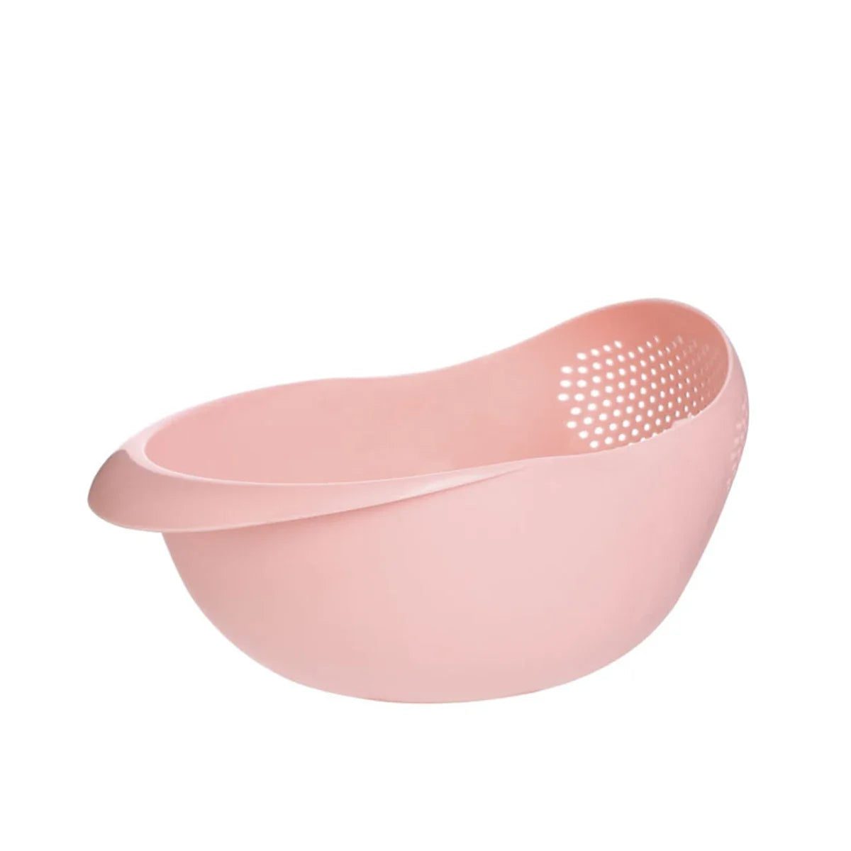 Multi-Purpose Rice Drainage Basket Fruit & Vegetable Colander – Pink