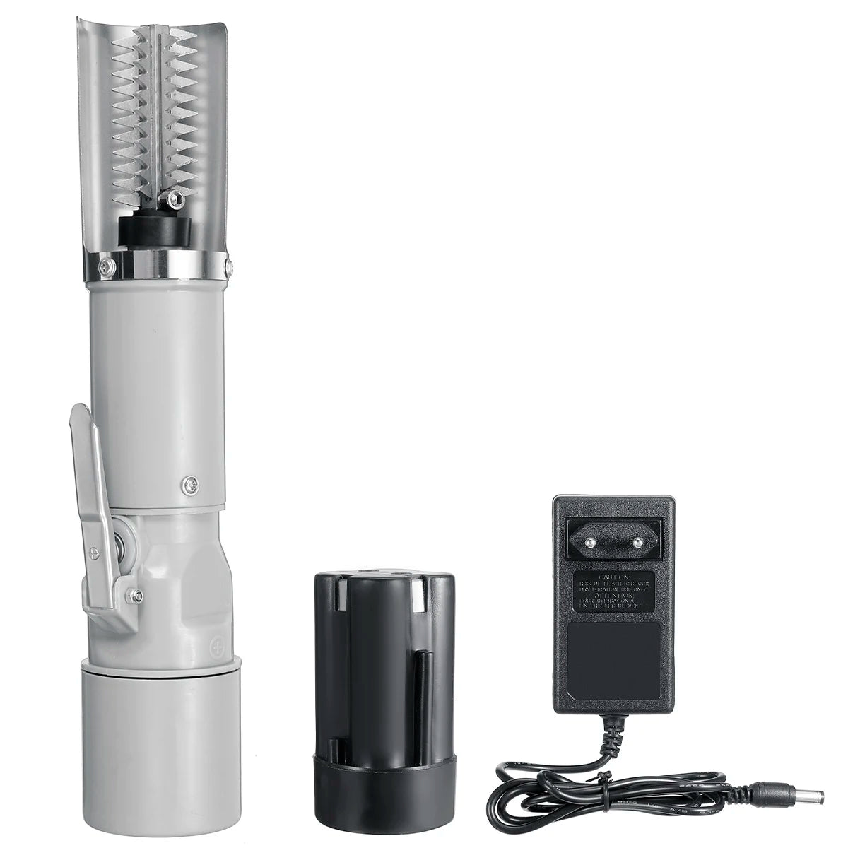 120W Rechargeable Electric Fish Scaler 8800mAh Portable Seafood Cleaner - Gray