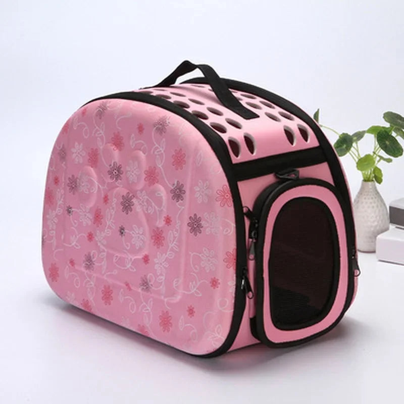 Pet Carrier Bag Foldable Breathable EVA Travel Carrier with Ventilation for Dogs and Cats