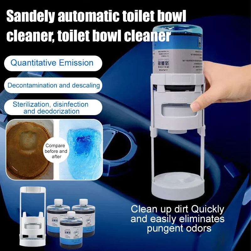 Toilet Bowl Cleaner Liquid High Efficiency Descaling and Deodorizing Solution - 1 Set