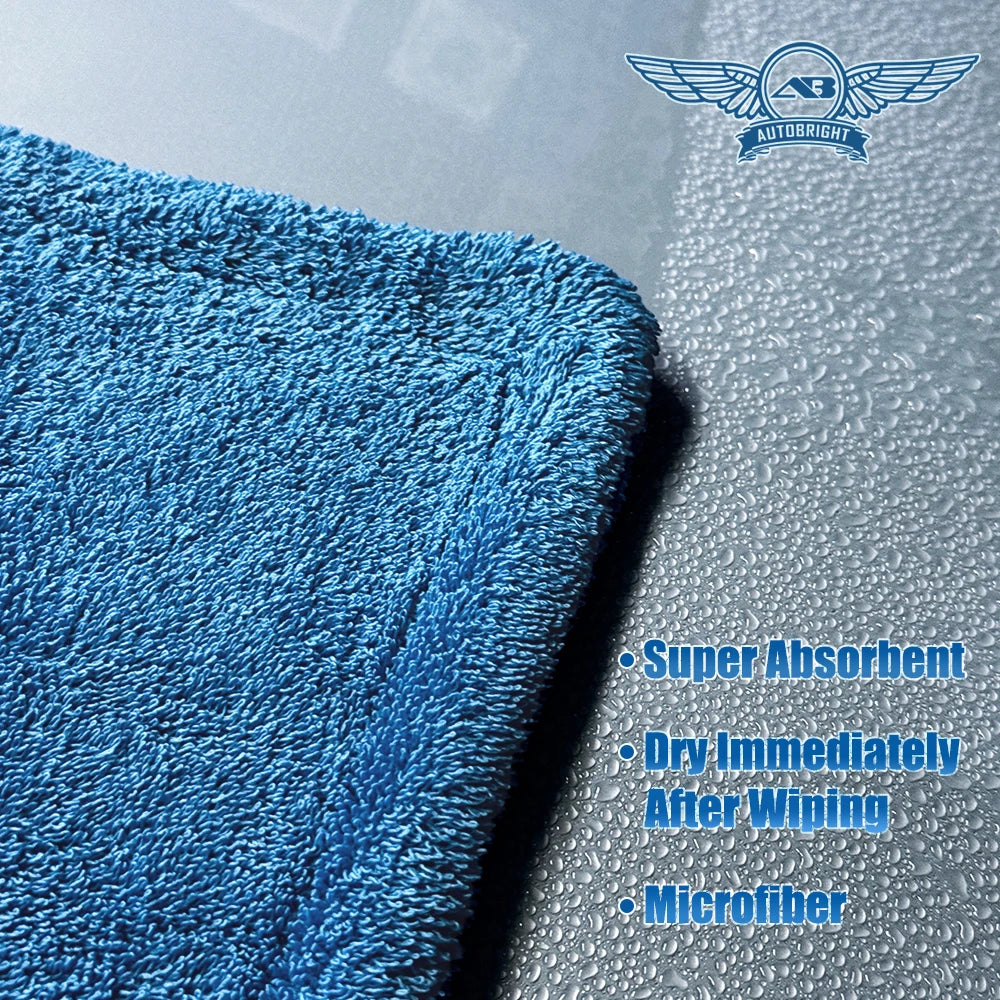 Microfiber Car Towel 1300GSM Ultra Thick Absorbent Drying Cloth - 60cm × 90cm