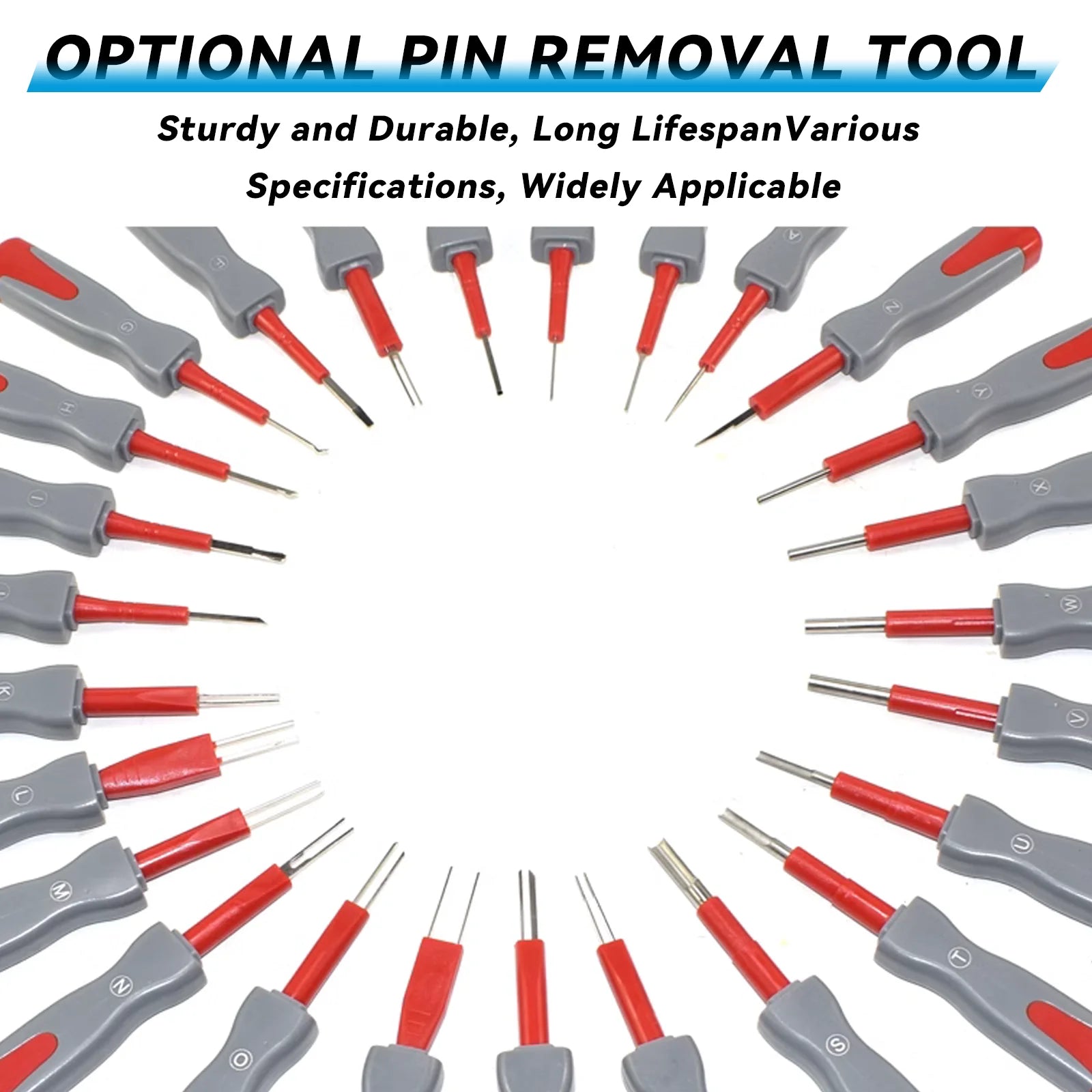 Terminal Removal Tool Set 26 Piece Portable Automotive Wiring Connector Pin Extractor Kit