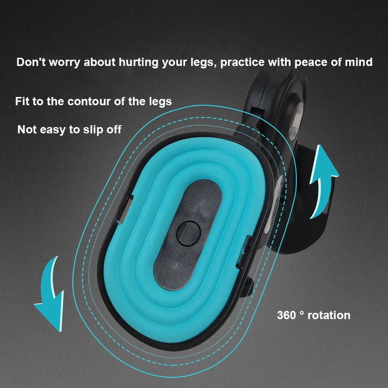 Pelvic Floor Muscle Trainer Leg Clamp Adjustable Inner Thigh Exercise Device - Black Blue