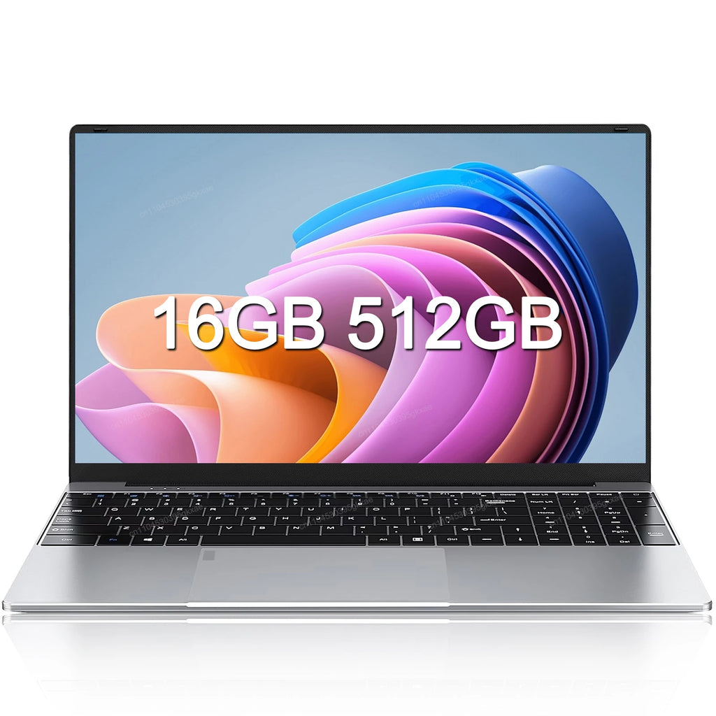 Laptop Computer 15.6 Inch Intel Processor 16GB RAM 512GB SSD Windows 11 Fingerprint Login