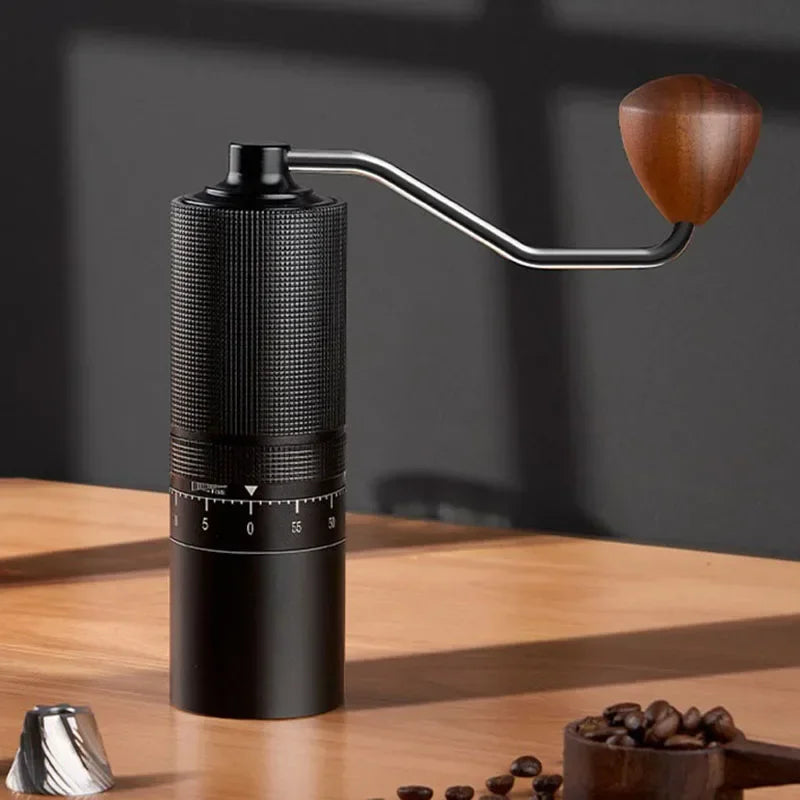 Manual Coffee Grinder 7 Core Stainless Steel Espresso Grinder - Black