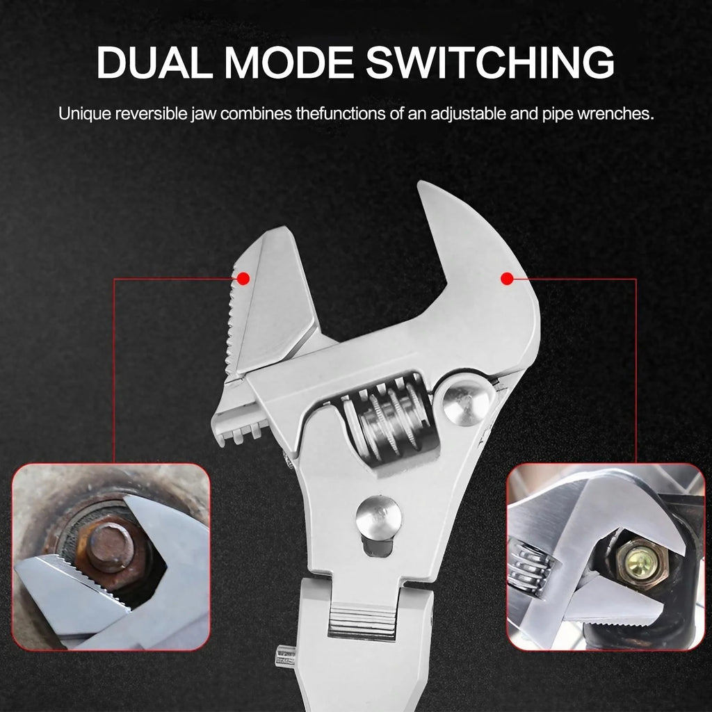 Ratchet Wrench Portable Heavy Duty 5-in-1 Adjustable Swivel Head Extendable Hand Tool