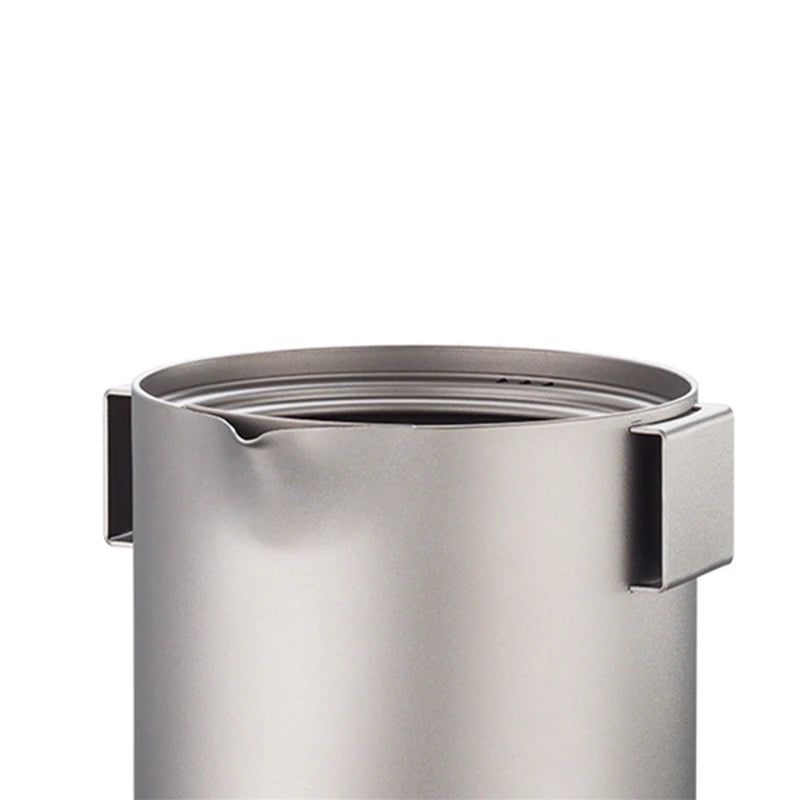 Titanium Tea Cup Set 350ml Portable Outdoor Tea Drinkware - Silver
