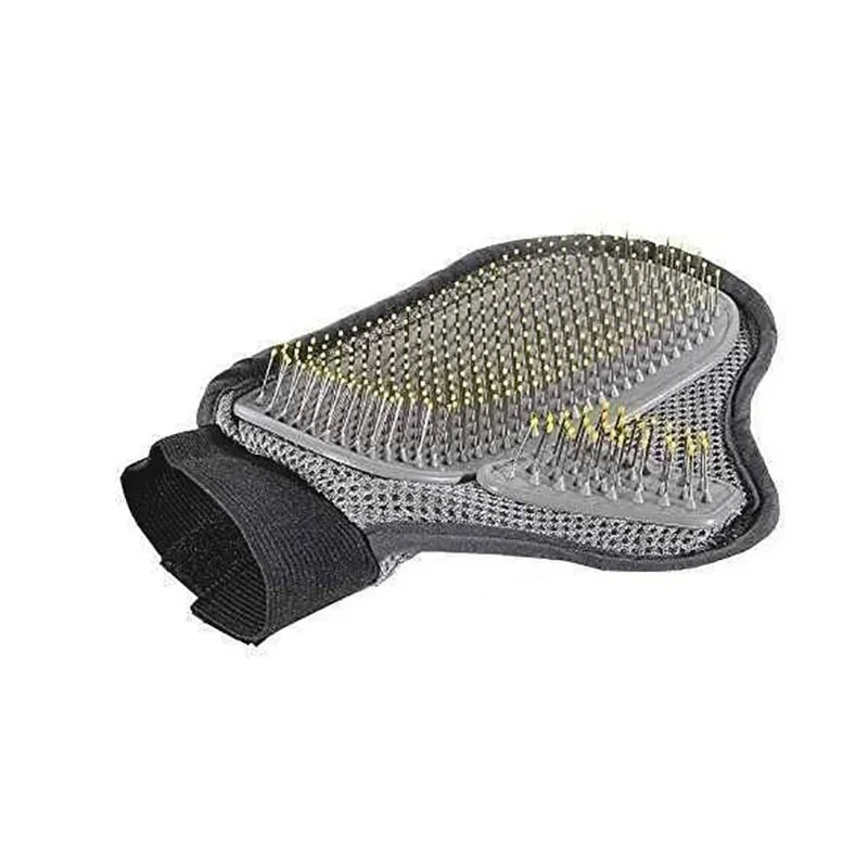 Pet Grooming Glove Soft Mitt Fur Removal Brush for Cats and Dogs Gentle Massage Tool