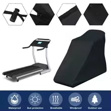 Treadmill Cover Waterproof Heavy Duty Oxford Cloth Dustproof Fitness Equipment Protector - Black