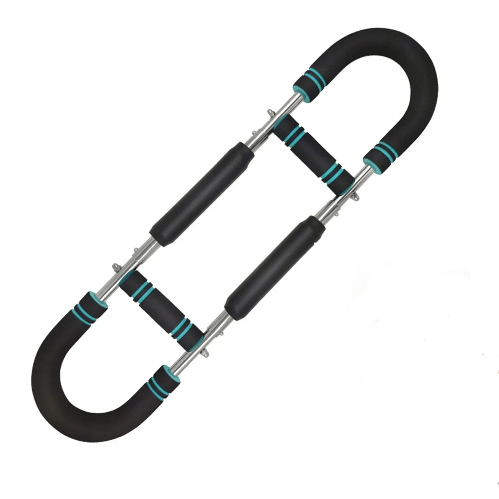 Chest Expander Resistance Trainer Adjustable Detachable Arm Strength Fitness Equipment - Blue