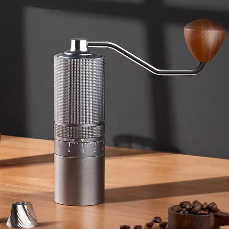 Manual Coffee Grinder 7 Core Stainless Steel Espresso Grinder - Gray
