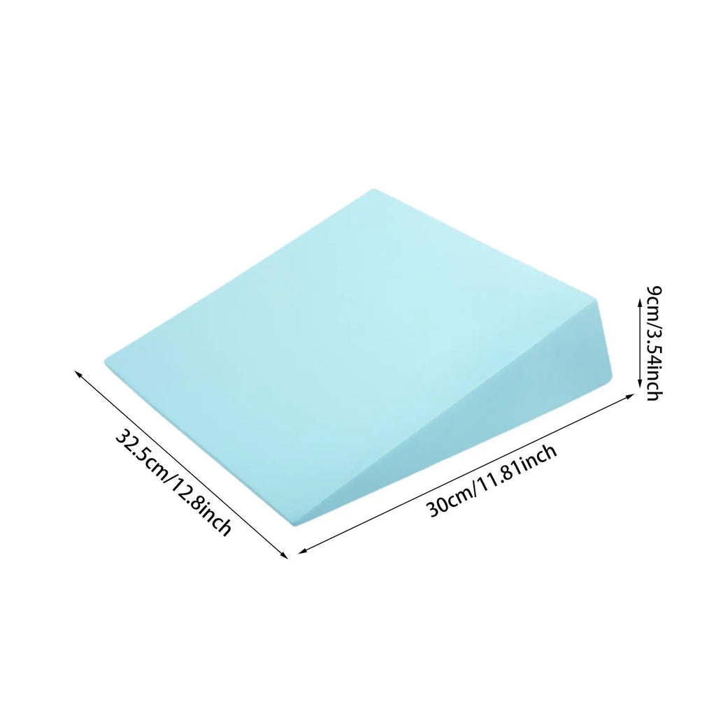 Squat Wedge Block Non Slip EVA Slant Board 32.5x30x9cm Portable Calf Stretch and Balance Trainer - Blue