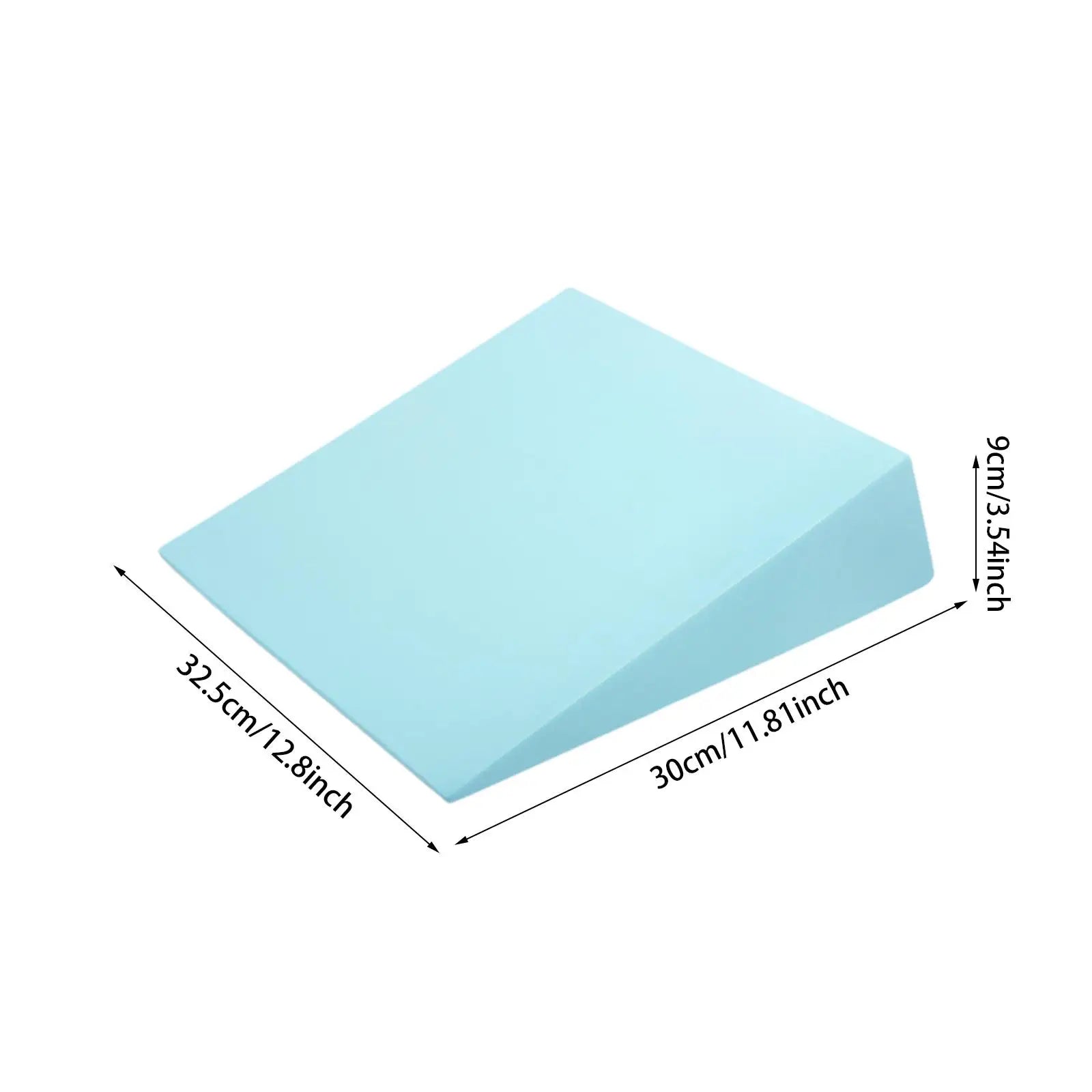 Squat Wedge Block Non Slip EVA Slant Board 32.5x30x9cm Portable Calf Stretch and Balance Trainer - Blue