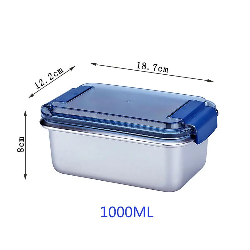 1000ml 316 Stainless Steel Lunch Box Leakproof Food Storage Container with Airtight Lid