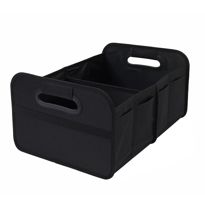 Foldable Car Storage Box 55cm Large Capacity Oxford Trunk Organizer SUV Truck - Black