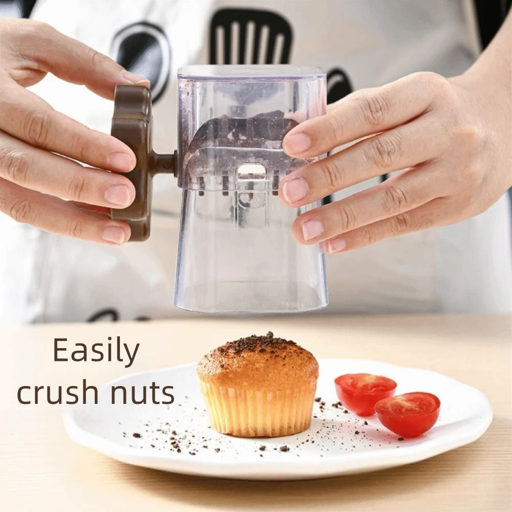 Manual Nut Grinder Portable Hand Crank Walnut Chopper Kitchen Food Crusher – Coffee