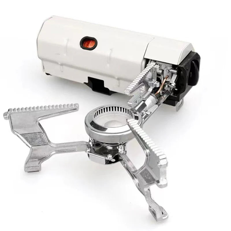 Portable Gas Stove 2600W Folding Outdoor Burner with Electronic Ignition – White