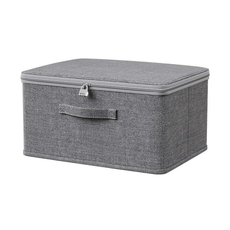 Large Capacity Wardrobe Storage Box with Lid & Zipper – Large