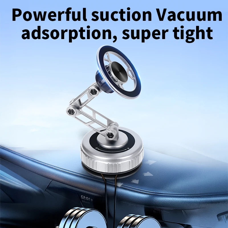 Car Phone Holder 360 Degree Rotating Foldable Vacuum Suction Mount Adjustable Arm Dashboard Stand