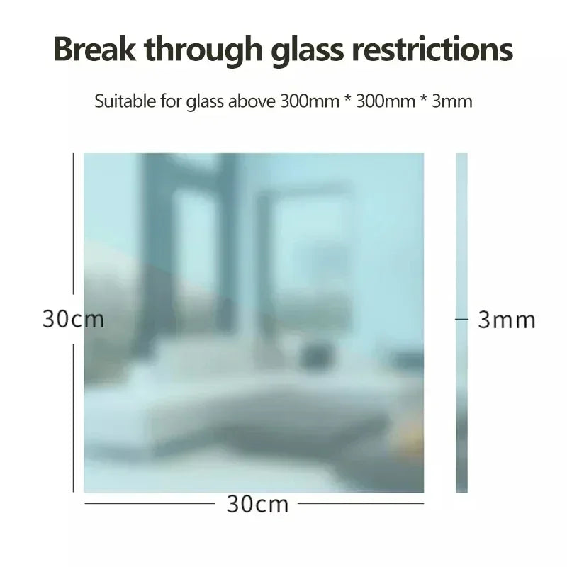 Window Cleaning Robot Automatic Glass Cleaner with AI Navigation and Variable Suction – White