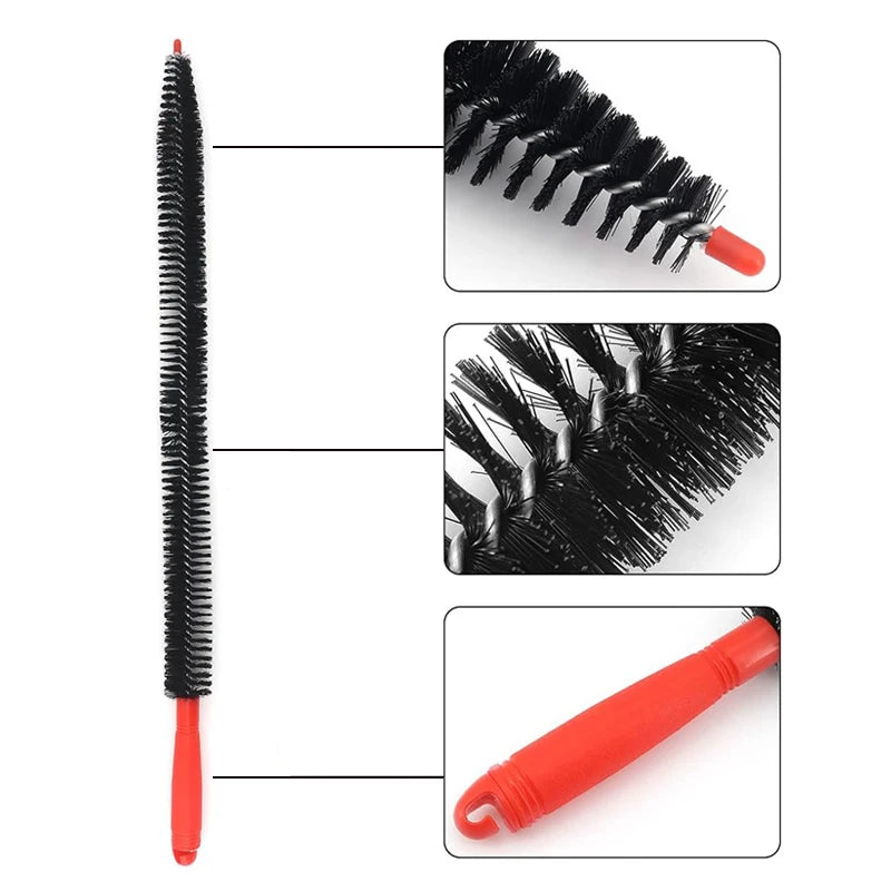 Chimney Sweep Kit 13 Piece Rotary Dryer Vent Cleaner Brush Set As Pack