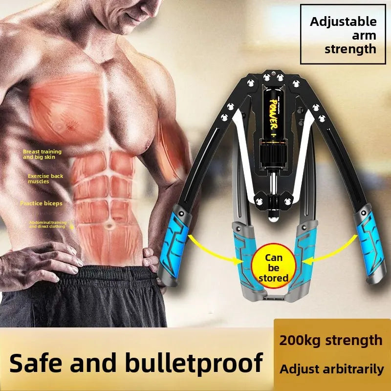 Hydraulic Arm Forcer Adjustable Training Arm Strength 200kg Grip Bar Chest Expansion Abs Home Fitness Equipment Men