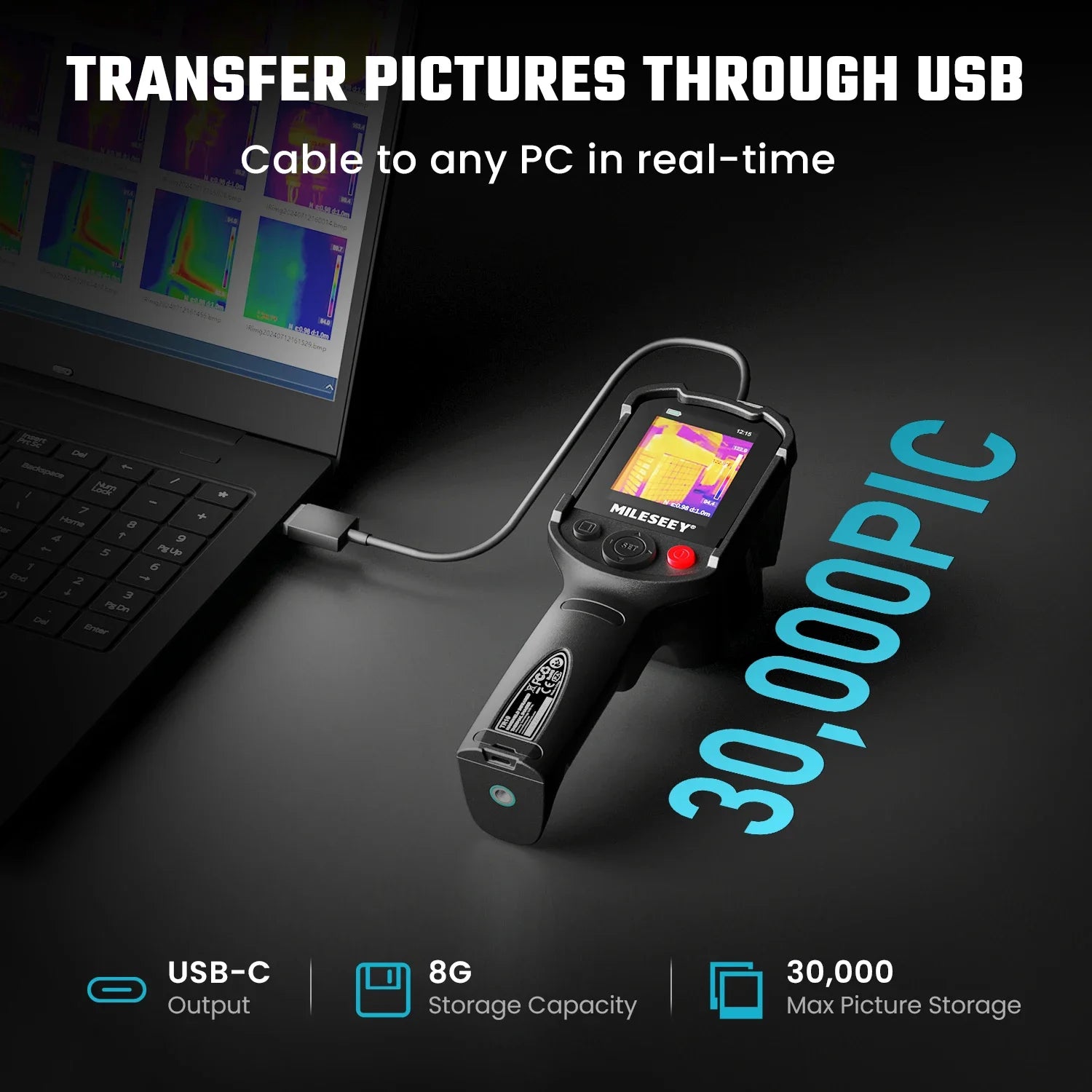 Infrared Thermal Imaging Camera TR10 Portable 192x192 Thermal Camera for Electronics Repair and Leak Detection