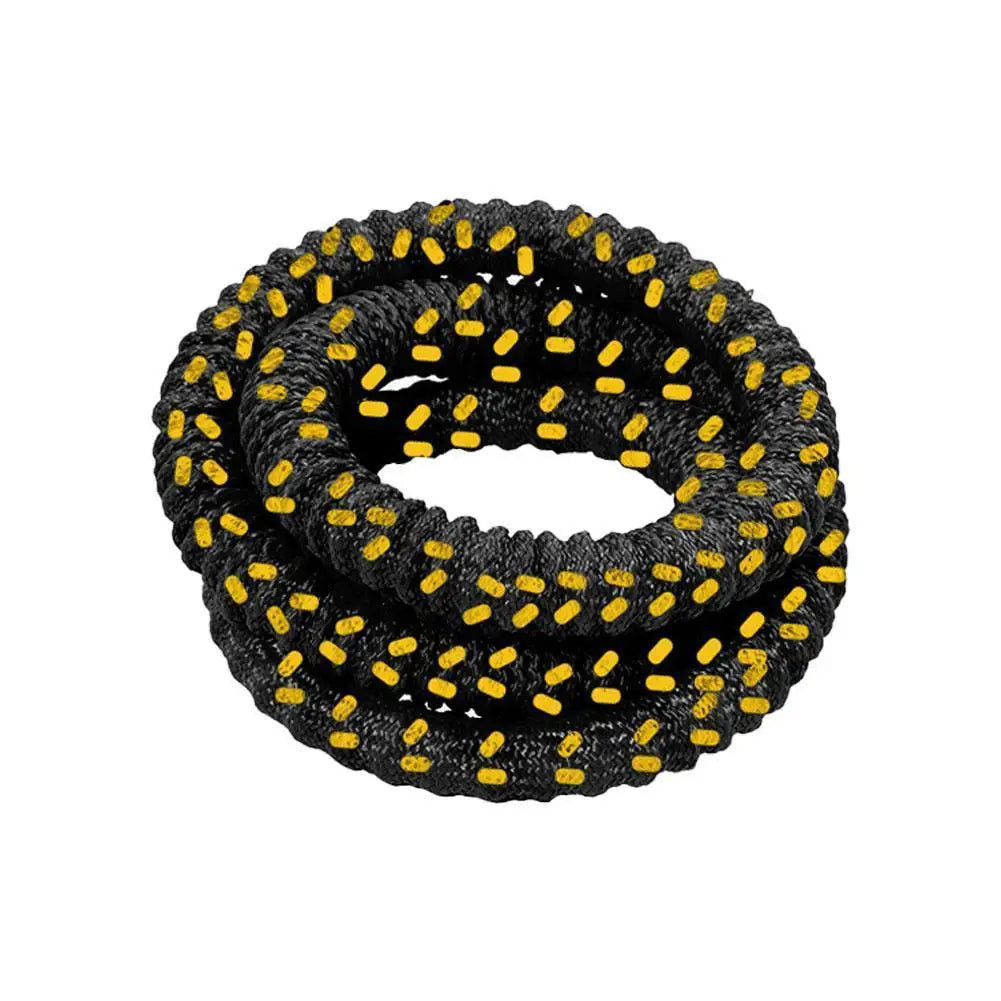 Weighted Fitness Circle Soft Spring Portable Hula Hoop 1.3kg Waist Training Exercise Ring - Black
