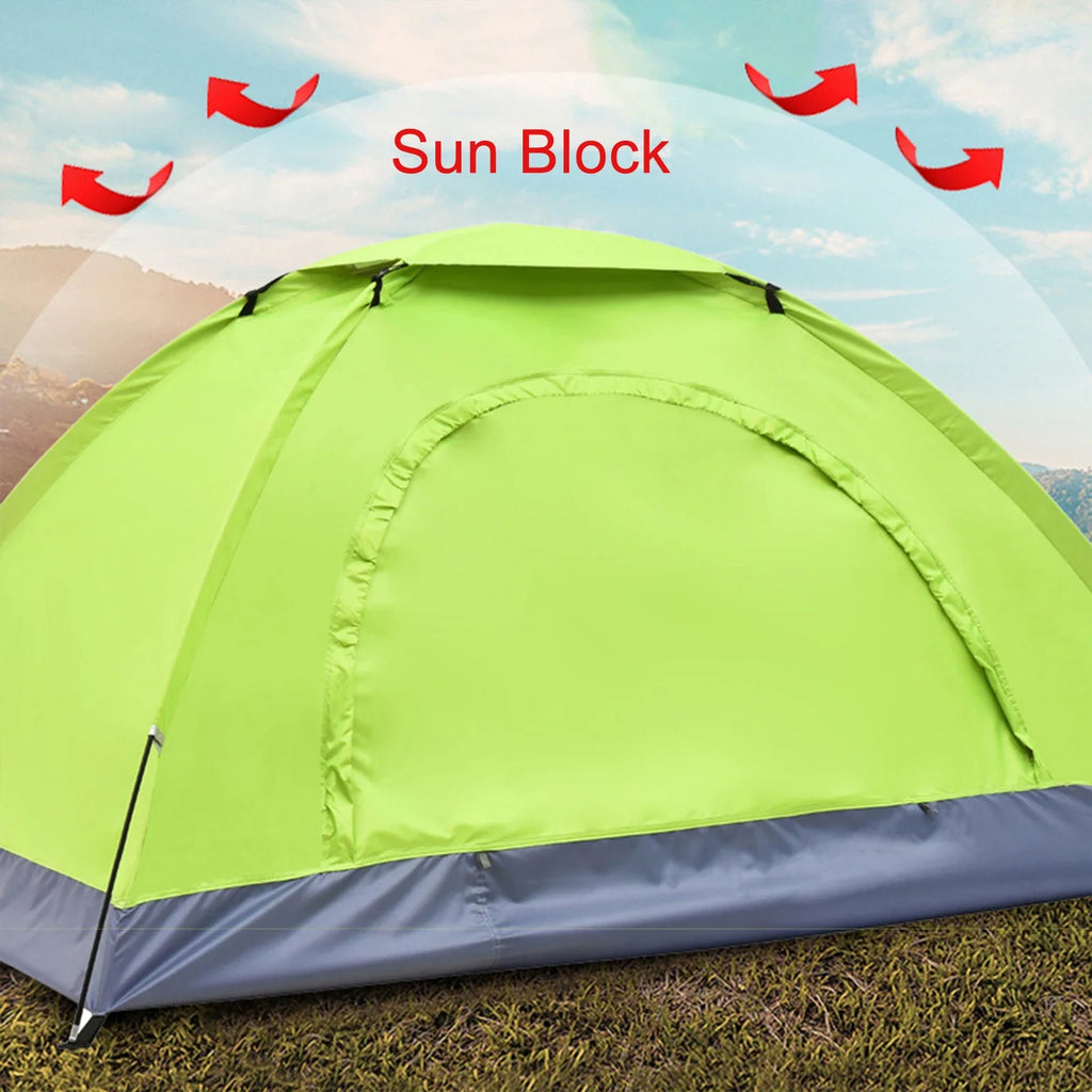 Camping Tent 2 Person Ultralight Portable Hiking Shelter - Green