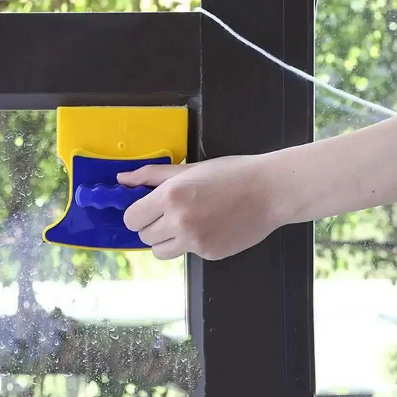 Magnetic Window Cleaner Double-Sided Glass Wiper with 1.2m Rope for 3–8mm Windows - 1 Pc