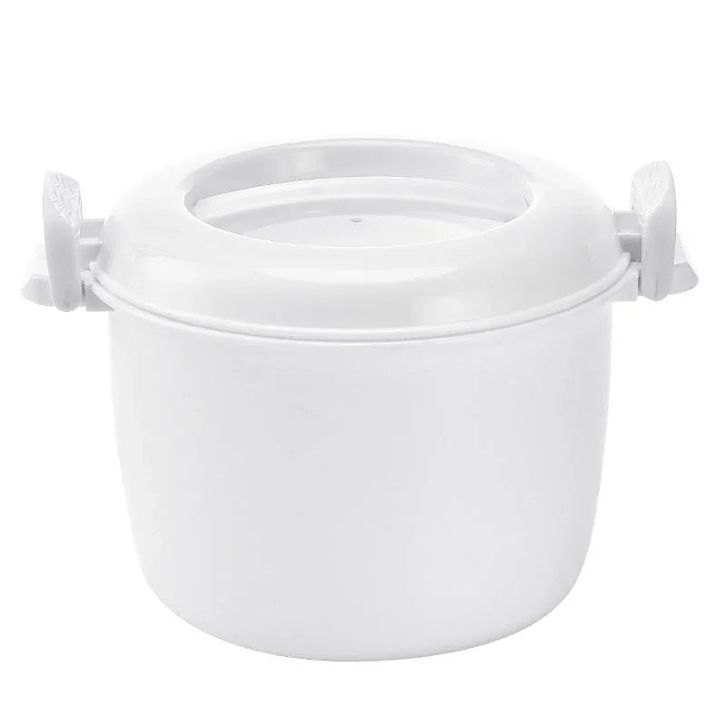 Small Microwave Rice Cooker Steamer Multifunction Cooking Container with Insulated Handles