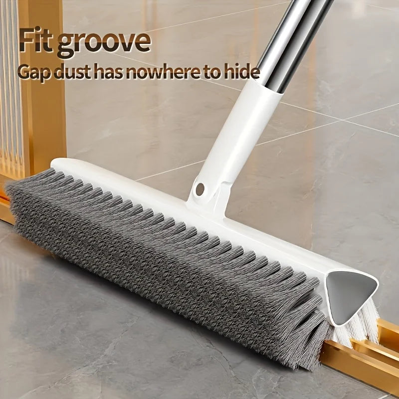 Floor Brush 133cm Long Handle Bristle Scrubber with 180° Rotating Head for Bathroom Kitchen