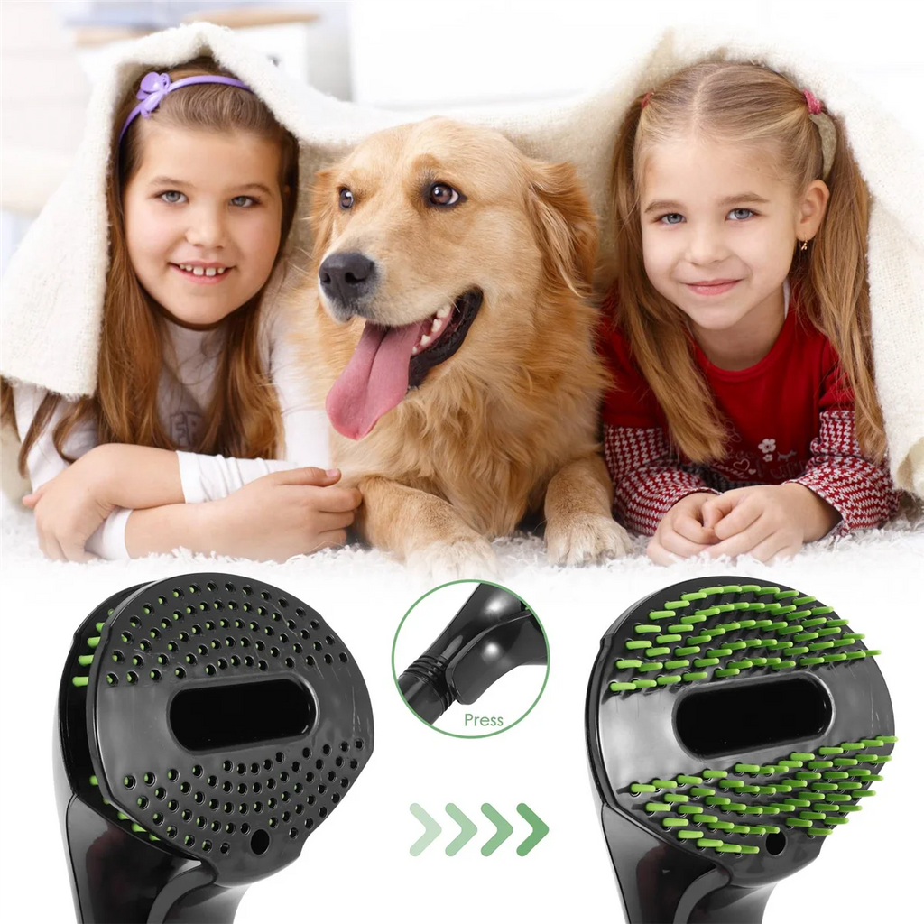 Pet Grooming Vacuum Attachment 32mm Loose Hair Removal Brush Undercoat Grooming Tool