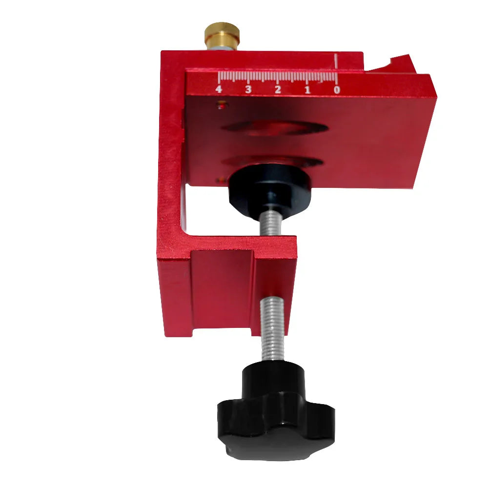 Pocket Hole Jig Kit with Drill Guide Step Drill Bit Screws and Wooden Plugs for Woodworking Red