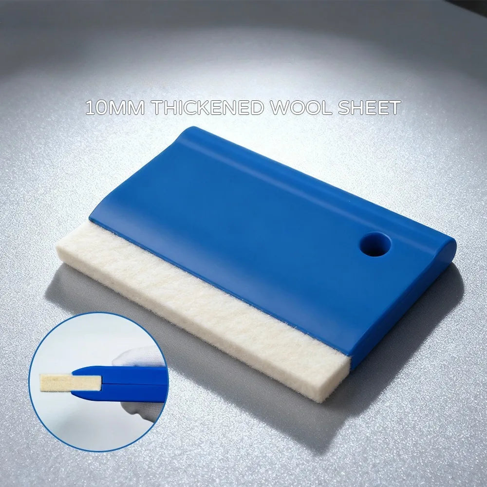 Vinyl Application Squeegee 14cm Wool Felt Edge Scratch Resistant Film Installation Tool