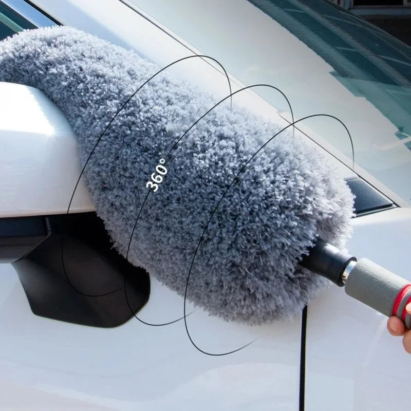 Car Dusting Brush 1PC Telescopic Microfiber Wet Dry Cleaning Mop Extendable Handle