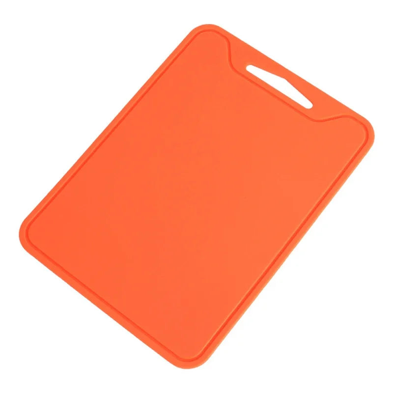 Food Grade Silicone Cutting Board Non Slip Kitchen Chopping Board for Meat Vegetables and Fruits Dishwasher Safe – Orange