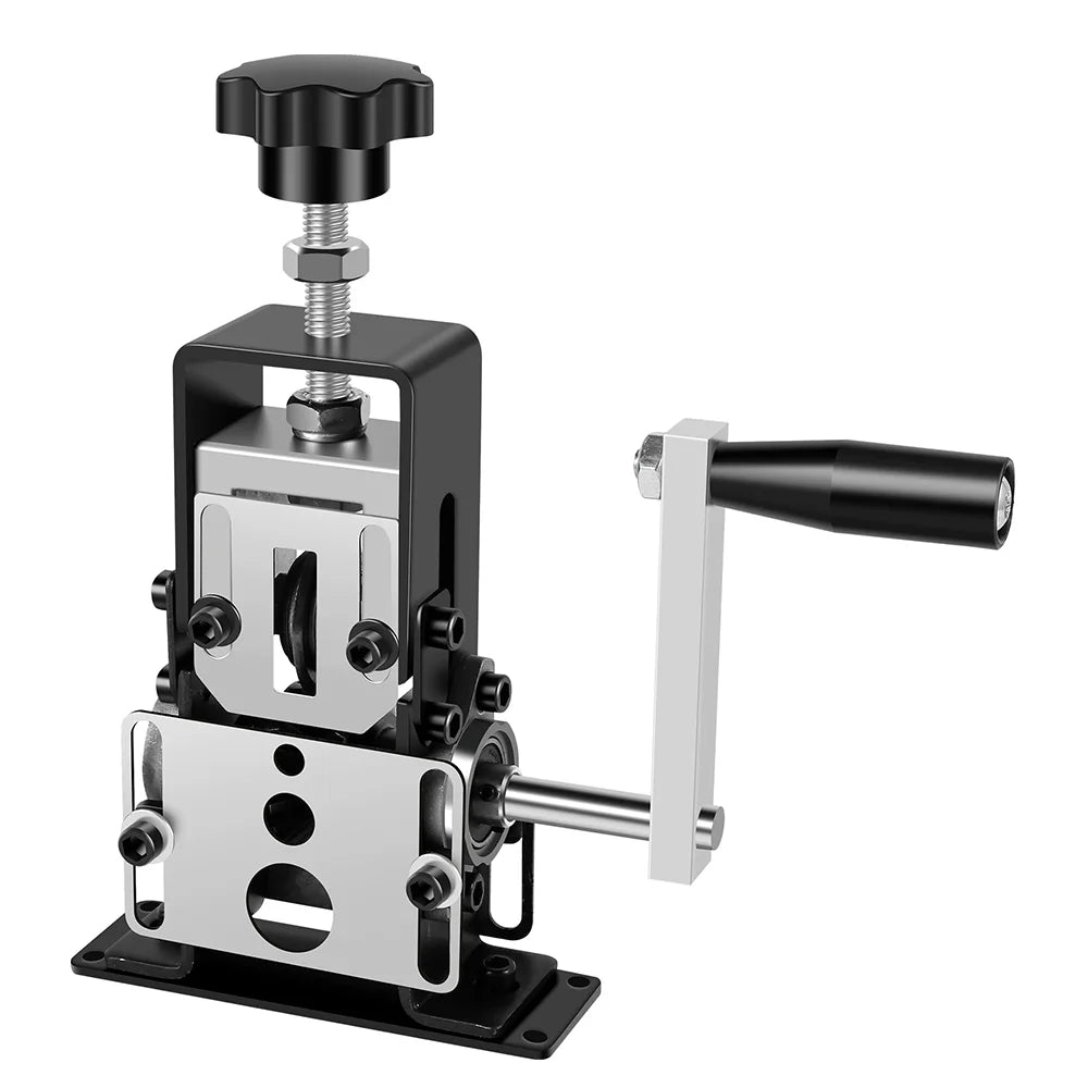 Wire Stripper Portable Heavy Duty Manual Wire Stripping Tool 1-70mm² Single Blade Hand Crank Cutter