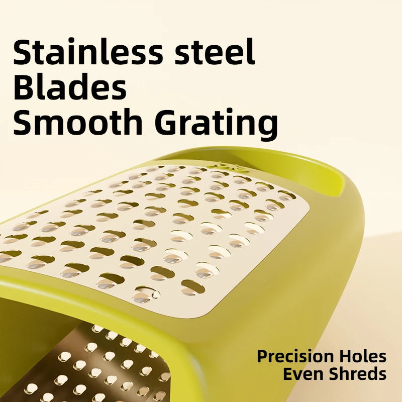 Double Grater Multifunctional Stainless Steel Cheese & Zest Grater – Green