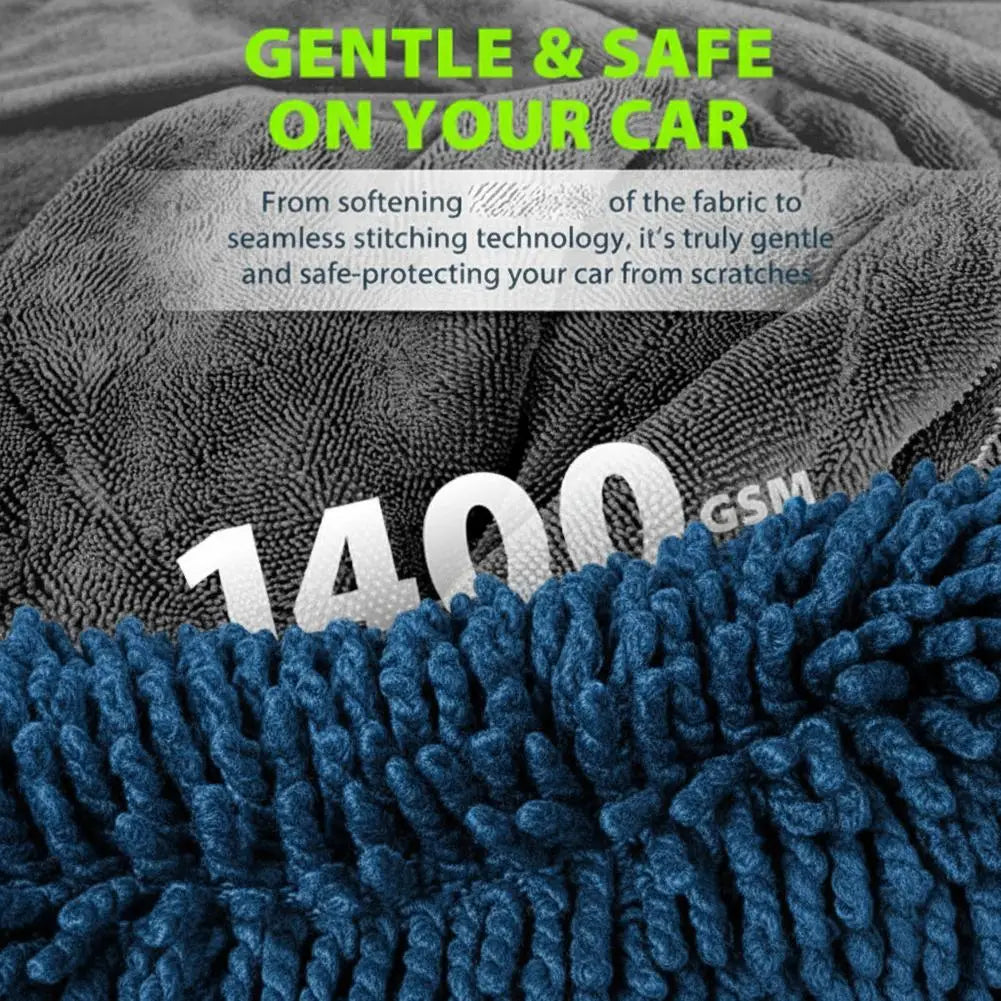 Microfiber Car Drying Towel 60x120cm 1400GSM Ultra Thick Absorbent Cloth 60 x 90cm