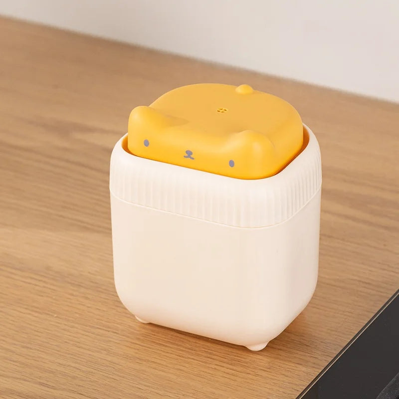 Soap Dispenser 12.5cm Cat-Shaped Press Type - Yellow
