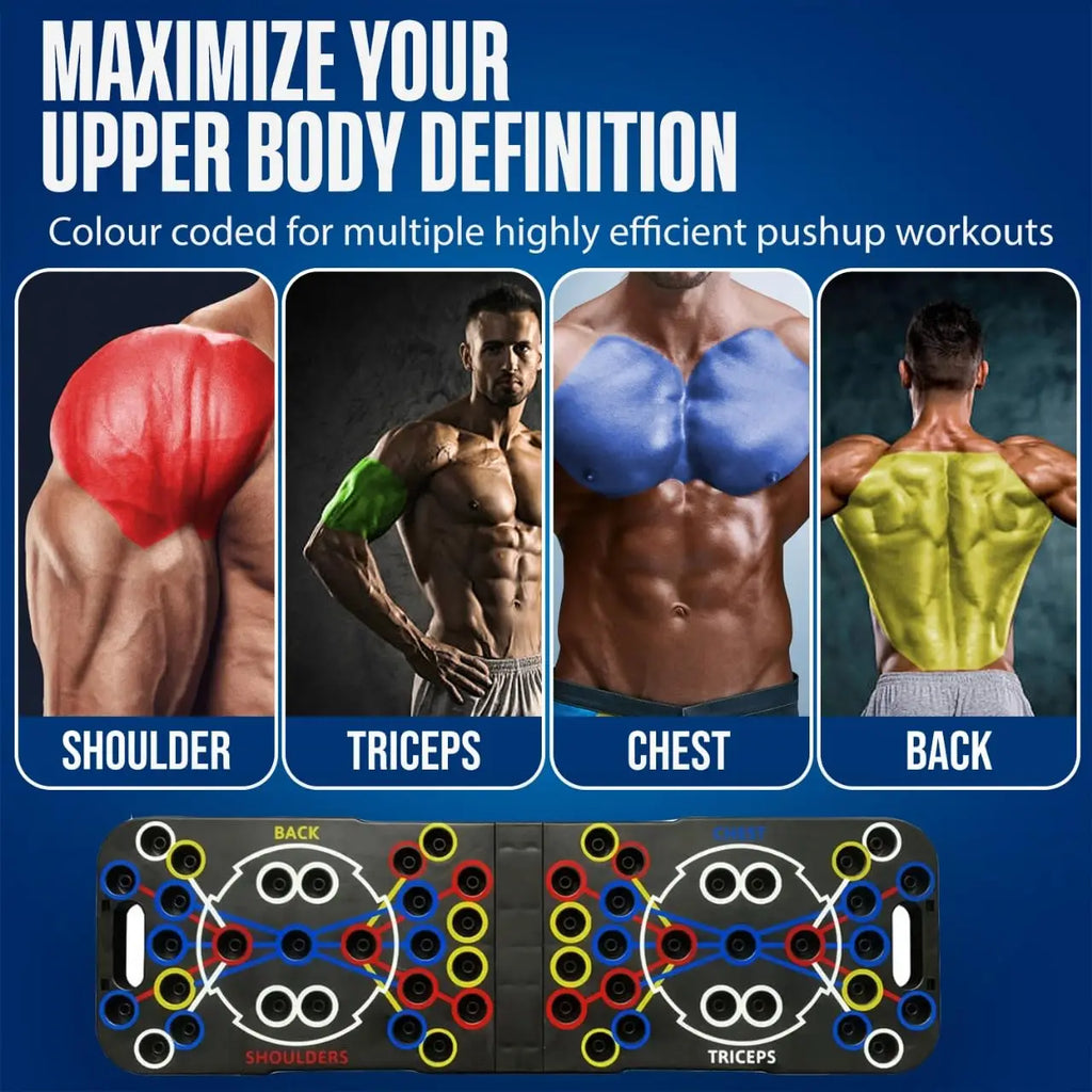 Push Up Support Board Multifunctional Foldable Training Board for Chest and Abdominal Workouts