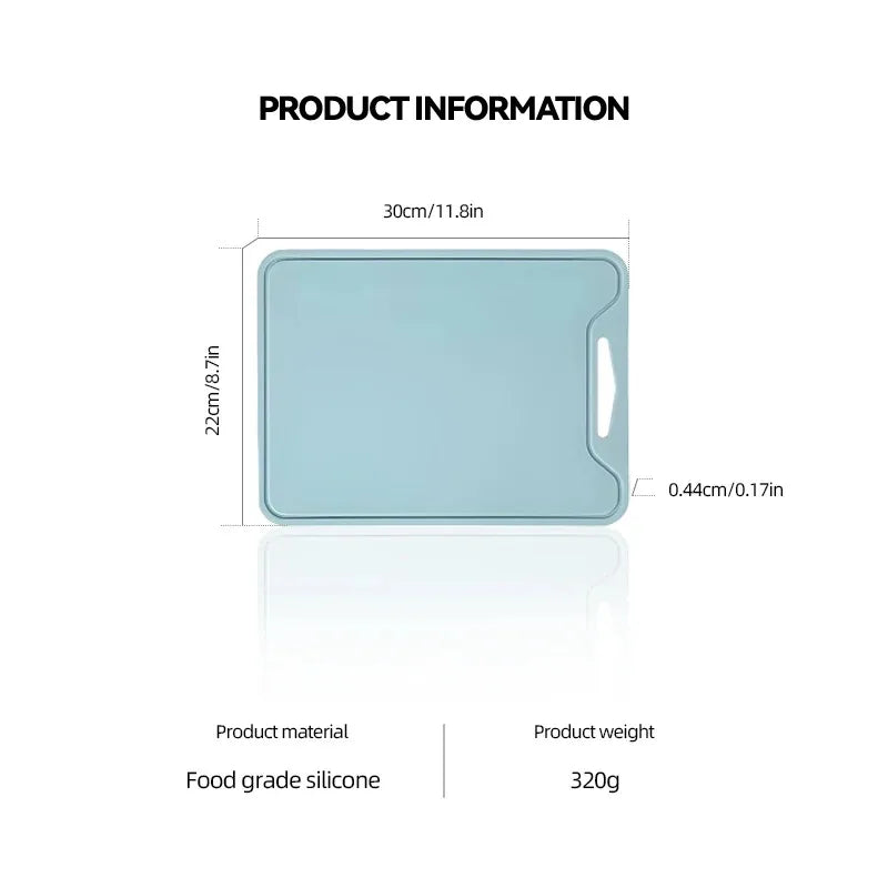 Food Grade Silicone Cutting Board Non Slip Kitchen Chopping Board for Meat Vegetables and Fruits Dishwasher Safe – Yellow