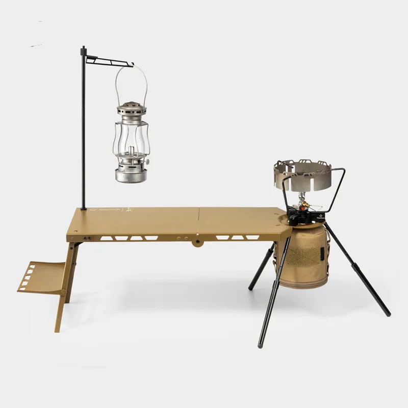 Camping Folding Table Aluminum Alloy Lightweight Portable Outdoor Table - Sand