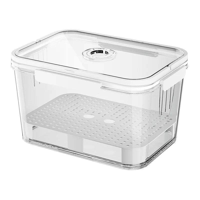 Large Airtight Bread Box with Lid Time Recording Scale & Drain Board
