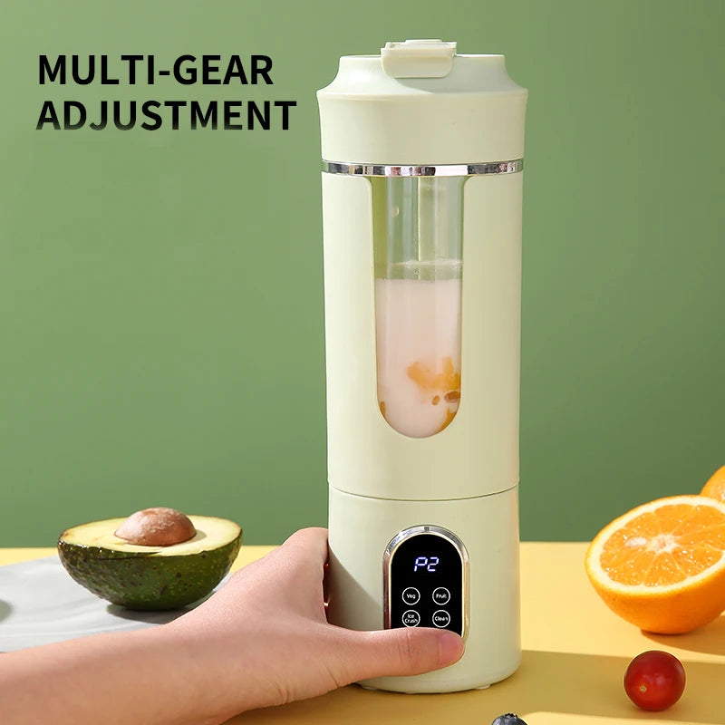 Juicer Cup USB Rechargeable Portable Juice Maker with Compact Design - Green