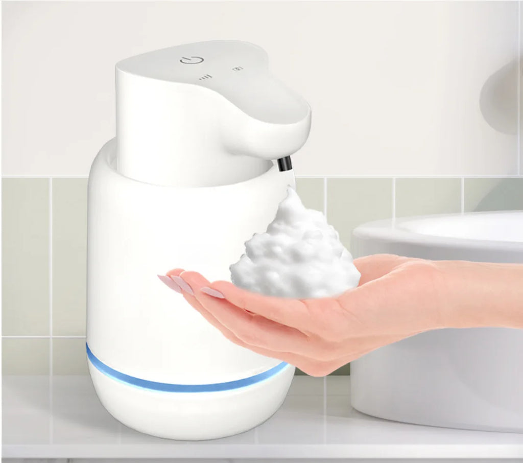 Automatic Touchless Foaming Soap Dispenser USB Rechargeable 4-Level Adjustable Foam Dispenser – Black