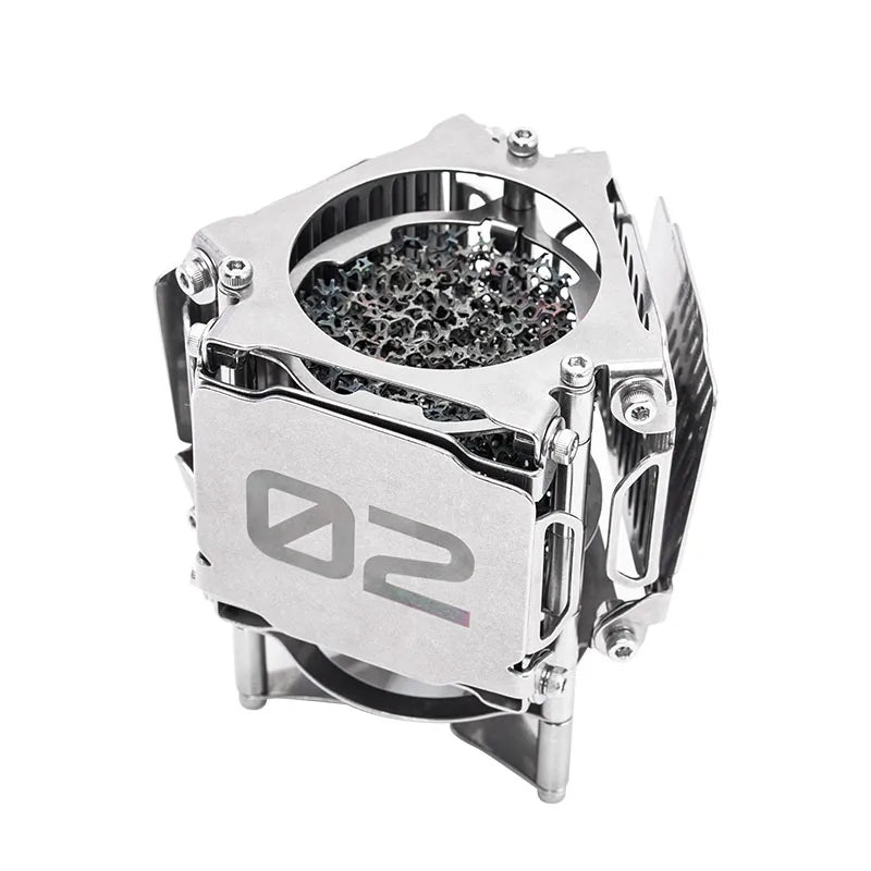 Camping Gas Stove Portable Stainless Steel Outdoor Cooking Stove - Silver